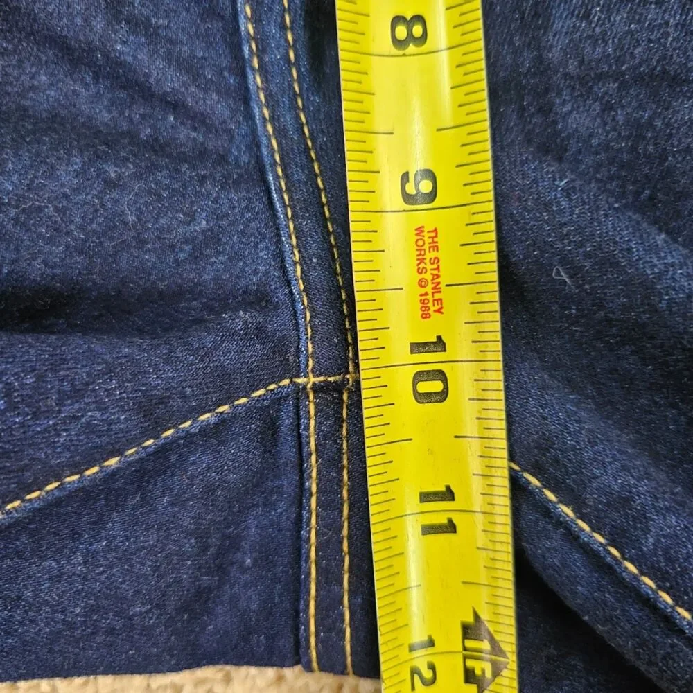 INC International Concepts INC Denim Mid Rise Skinny Jeans Dark Wash 12 32x29.5